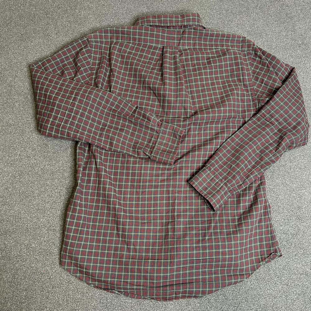 Polo Ralph Lauren Shirt Mens Medium Red Plaid Button Down Long Sleeve Cotton - Picture 3 of 9